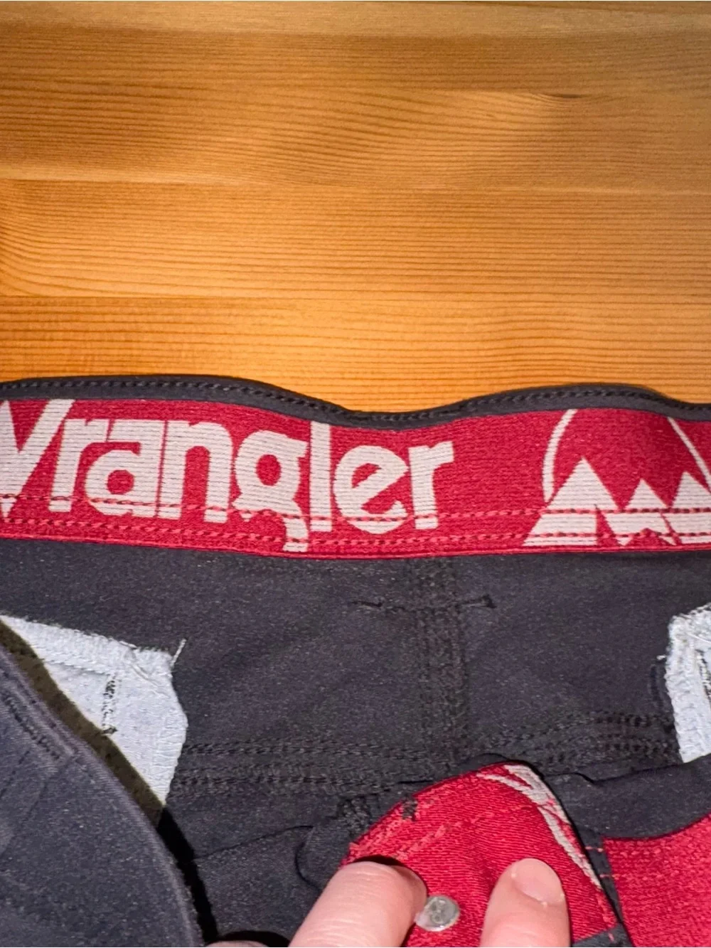 Wrangler Black Shorts 38 Mens Baggy Cargo Performance Gorpcore Hiking Bermuda